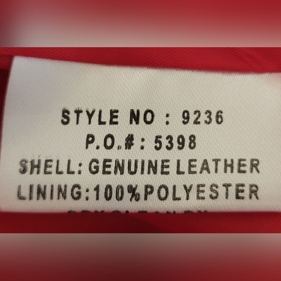 Vintage Suede Leather Margaret Godfrey Short Red Blazer Coat-Size 4 - Picture 10 of 15